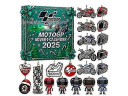 Calendario de Adviento de Motos 2025 para Amantes de las Motos, Regalo Festivo, Decoración para la Cuenta Regresiva de Navidad, 1 Unidad