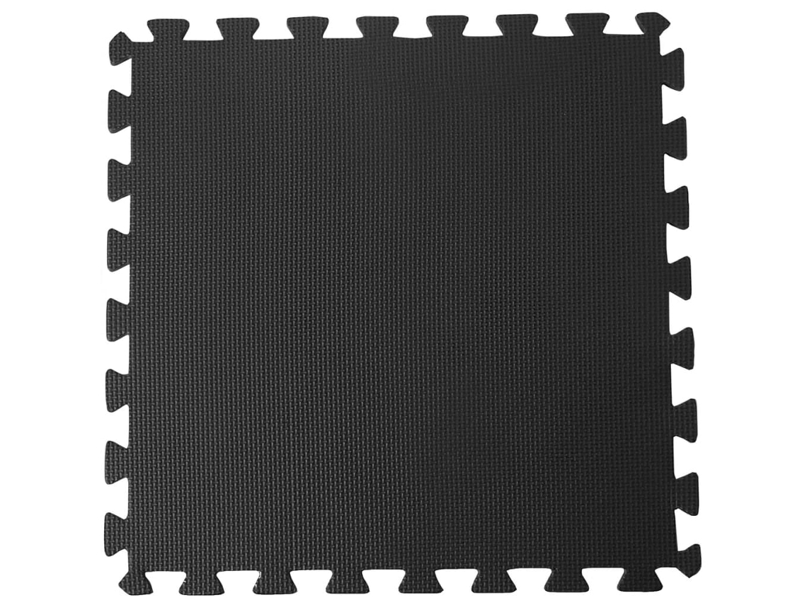 Pool Improve Protector de suelo de piscina 8 unidades negro 50x50 cm