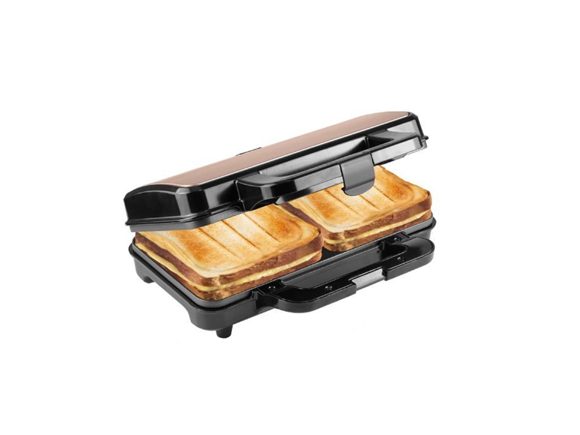 Croque Monsieur Bestron Asm92xlco 900w Cobre/Negro Aparato Antiadherente