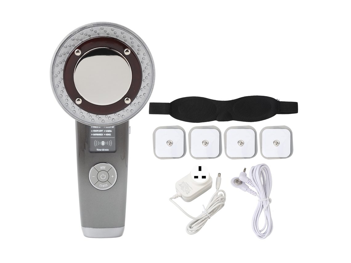 Máquina de belleza facial 8 en 1 para rejuvenecimiento, fotomasaje y tecnología microeléctrica