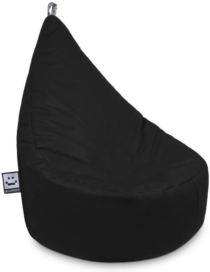Happers Puff Butaca polipiel interior negro infantil 80x60x70