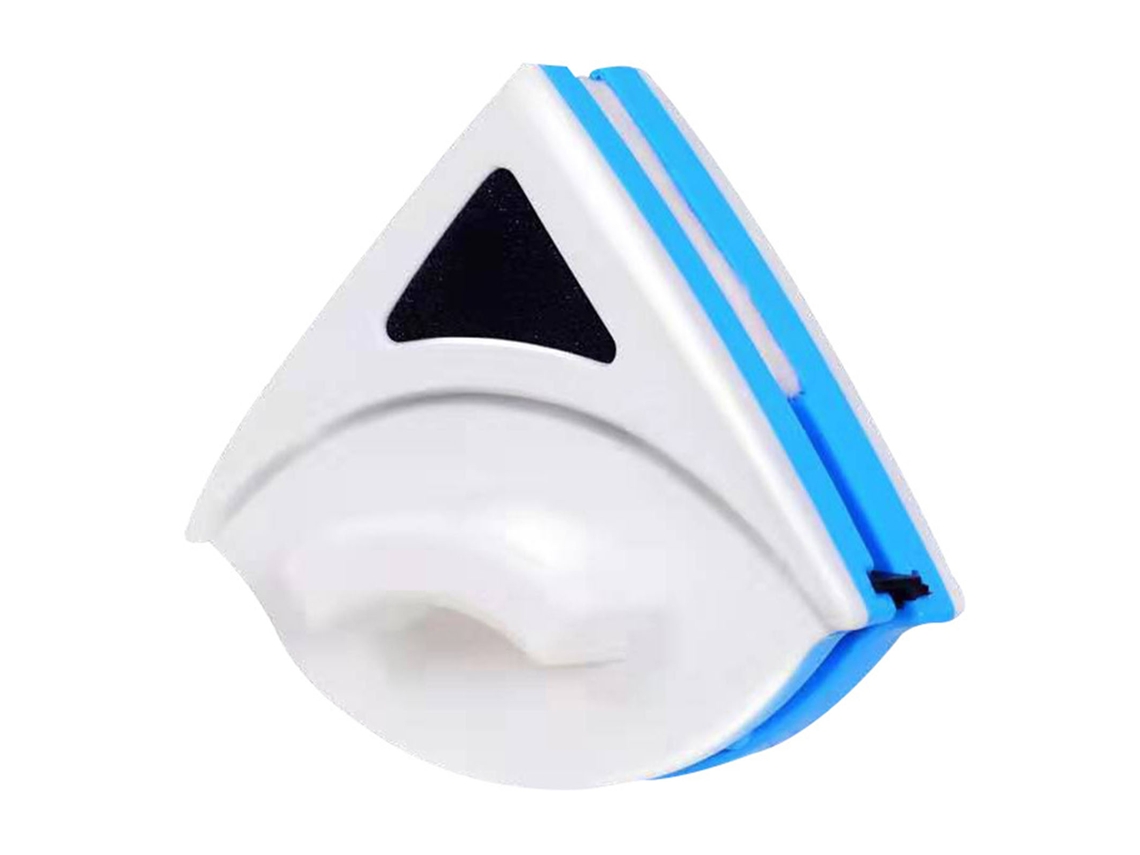 Limpiador de ventanas magnético Baok triangular azul de un solo lado, cepillo de limpieza de vidrios, herramienta P3-8mm