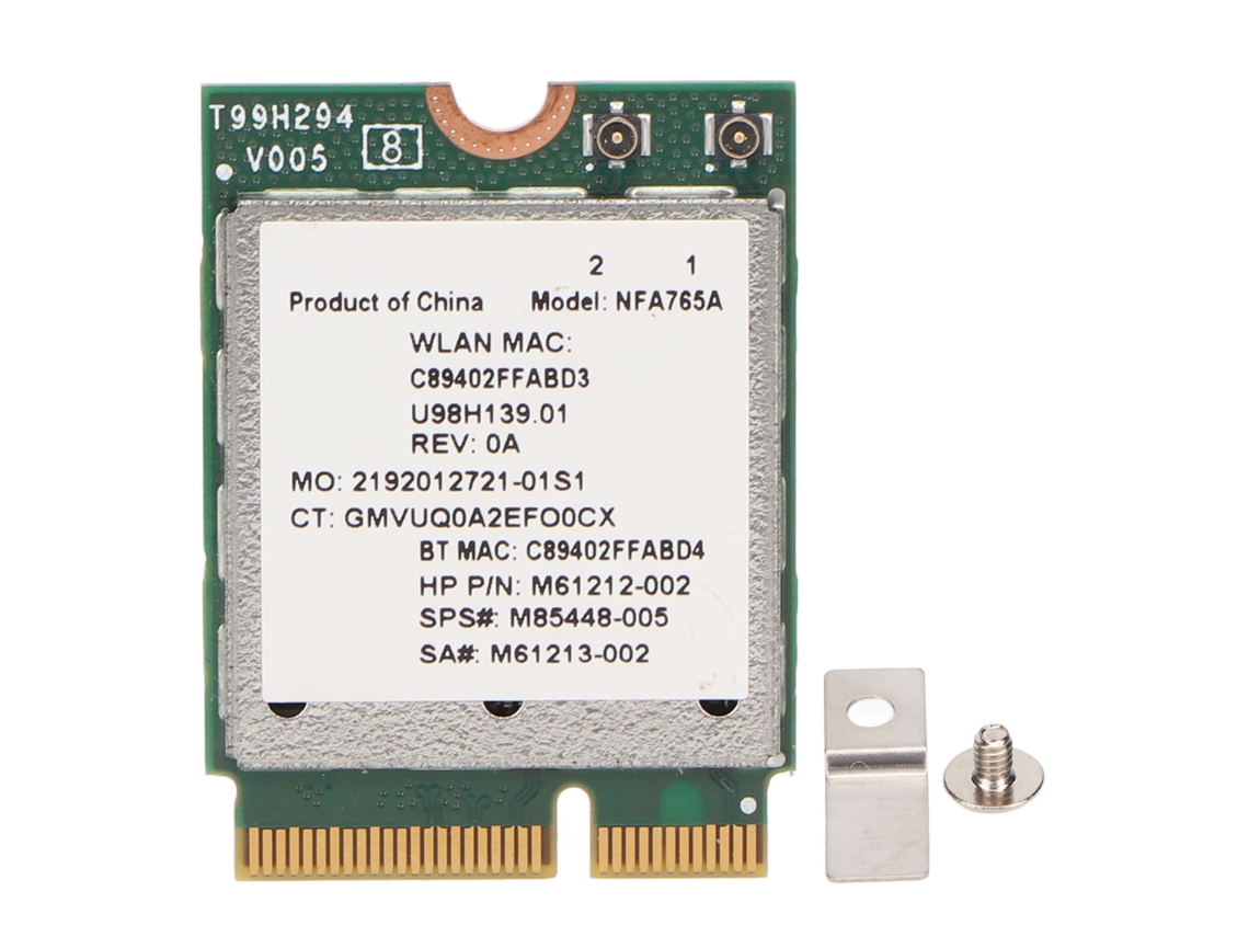 Tarjeta De Red Inalámbrica Wifi6 M.2 2400mbps Bluetooth 5.2 Adaptador Nic