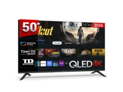 Televisor inteligente QLED 4K de 50 pulgadas con Samsung Tizen 8 - TD Systems M50QC22Tizen Negro