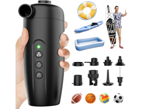 Portable 20PSI High/Low Pressure Sup Pump for Paddle Board, 3000mAh 15W Electric Paddle Board Pump VENISYMLIS