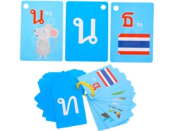 Tarjetas Para Aprender El Idioma Tailandés, 90 Unidades Para Niños Y Niñas