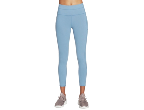 Leggins para Mujer SKECHERS Azul para Fitness (M)