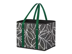 Bolsa de compras plegable con base reforzada, cesta de compras de tela no tejida para supermercados y actividades al aire libre, multicolor. GOKOCO