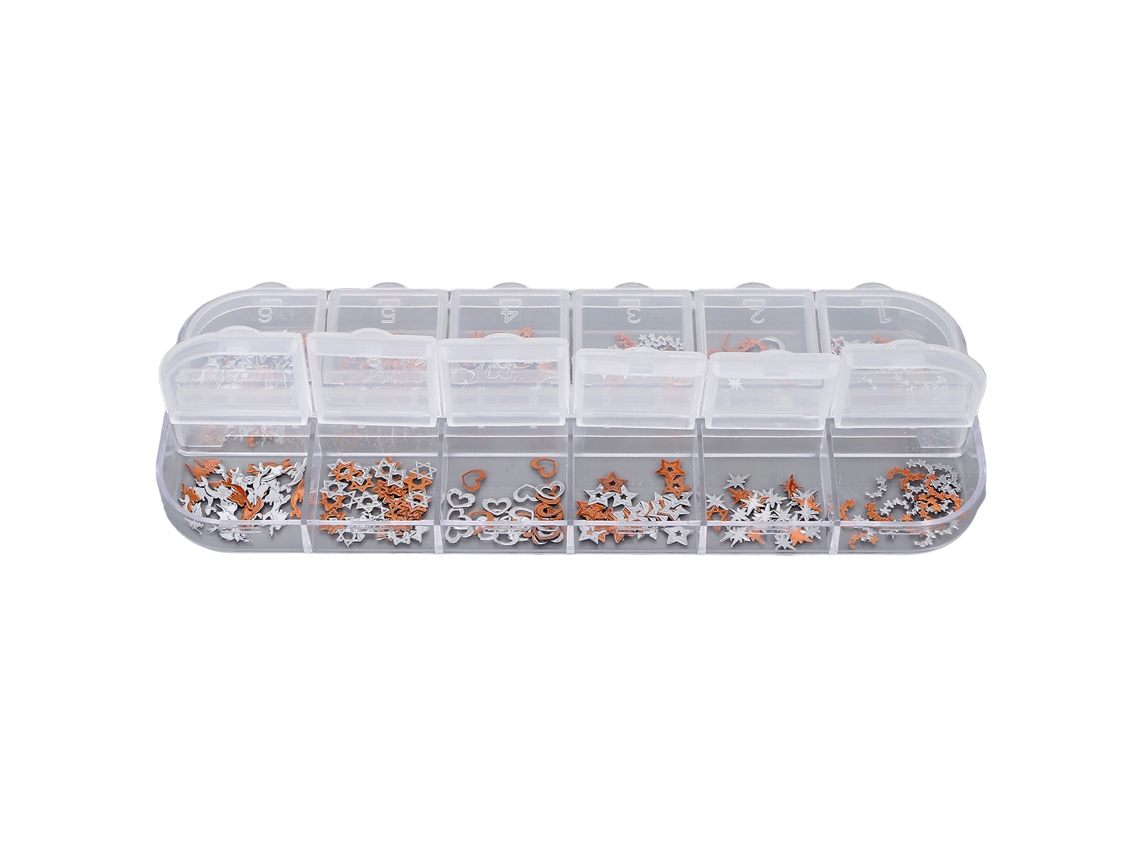 Kkml-12 Marcos metálicos para pegatinas de uñas, adornos metálicos para manicura, accesorios para mujeres y niñas.