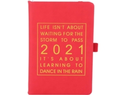 Agenda De Moda 2021, En Inglés, Cuaderno De Piel Gruesa Tamaño A5, Tapa Blanda.