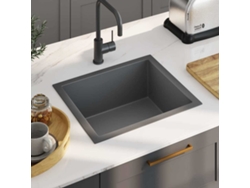 Lavavajillas de cocina DKD HOME DECOR de acero inoxidable negro hecho a mano