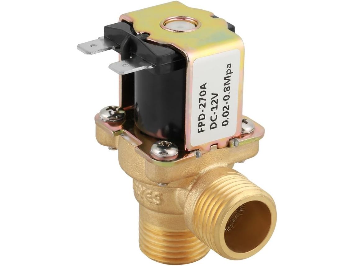 Válvula Solenoide Eléctrica De Latón, Interruptor De Entrada De Agua Normalmente Cerrado, Cc 12v Dn15 G1/2