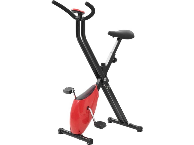 Bicicleta Estática VIDAXL 91693 (Rojo - Plegable)