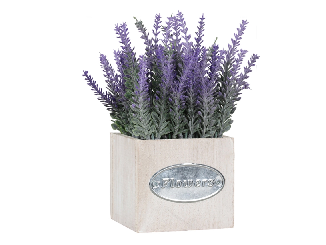 Plantas artificiales de lavanda en macetas para decoración de baños. KOFIHETY