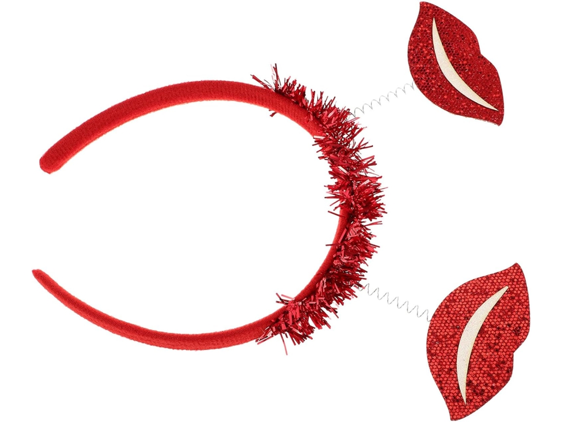 Diadema Con Forma De Pintalabios Nuobesty Para Mujer, Accesorio De Disfraz Para El Día De San Valentín Y Bodas.