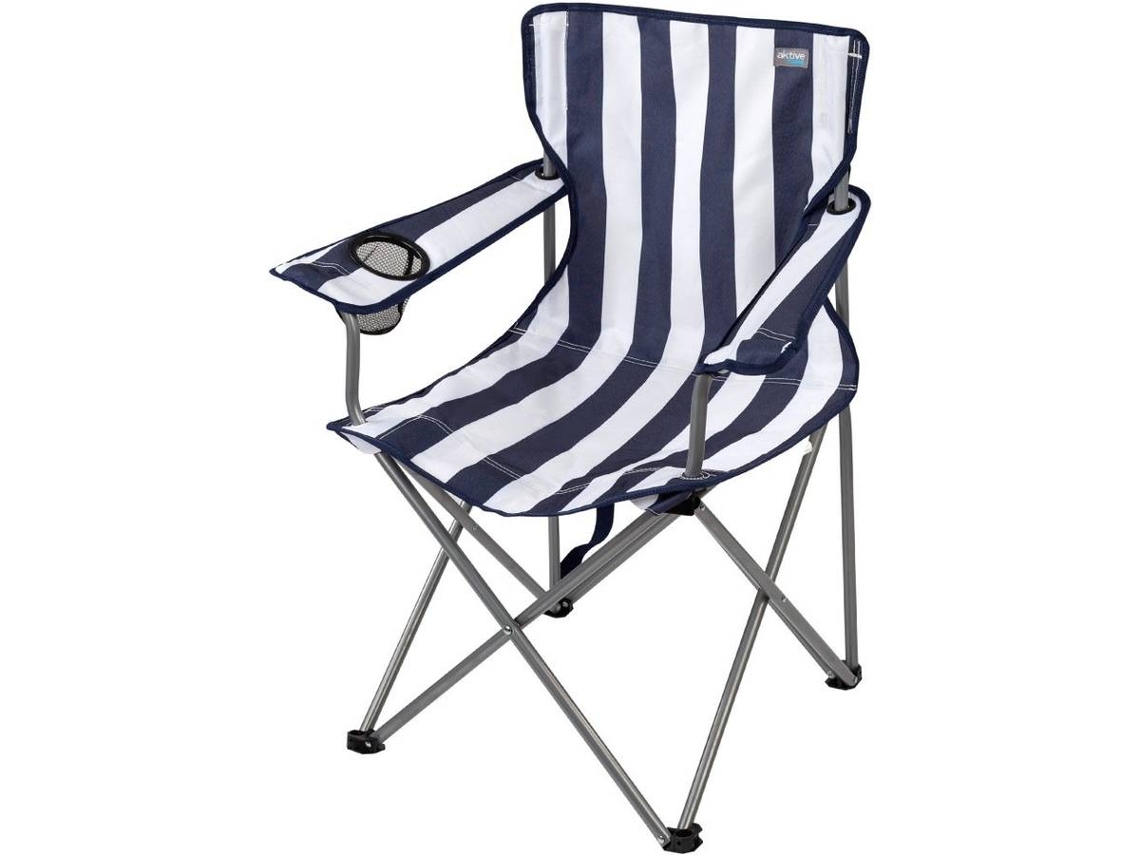 Silla Plegable Camping Con Posavasos AKTIVE