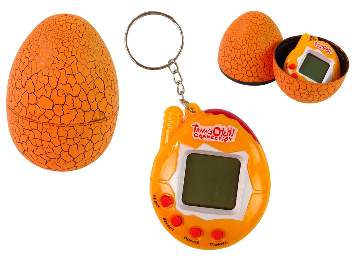 Huevo electrónico de mascota Tamagotchi naranja B.active