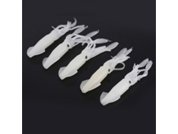 2026rebe-5pcs Cebo De Pesca Luminoso Calamar Pulpo Suave
