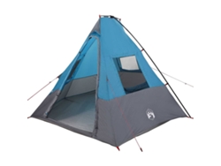 Carpa Tipi Con Techo Azul 383 X 338 X 217 Cm Tafetán