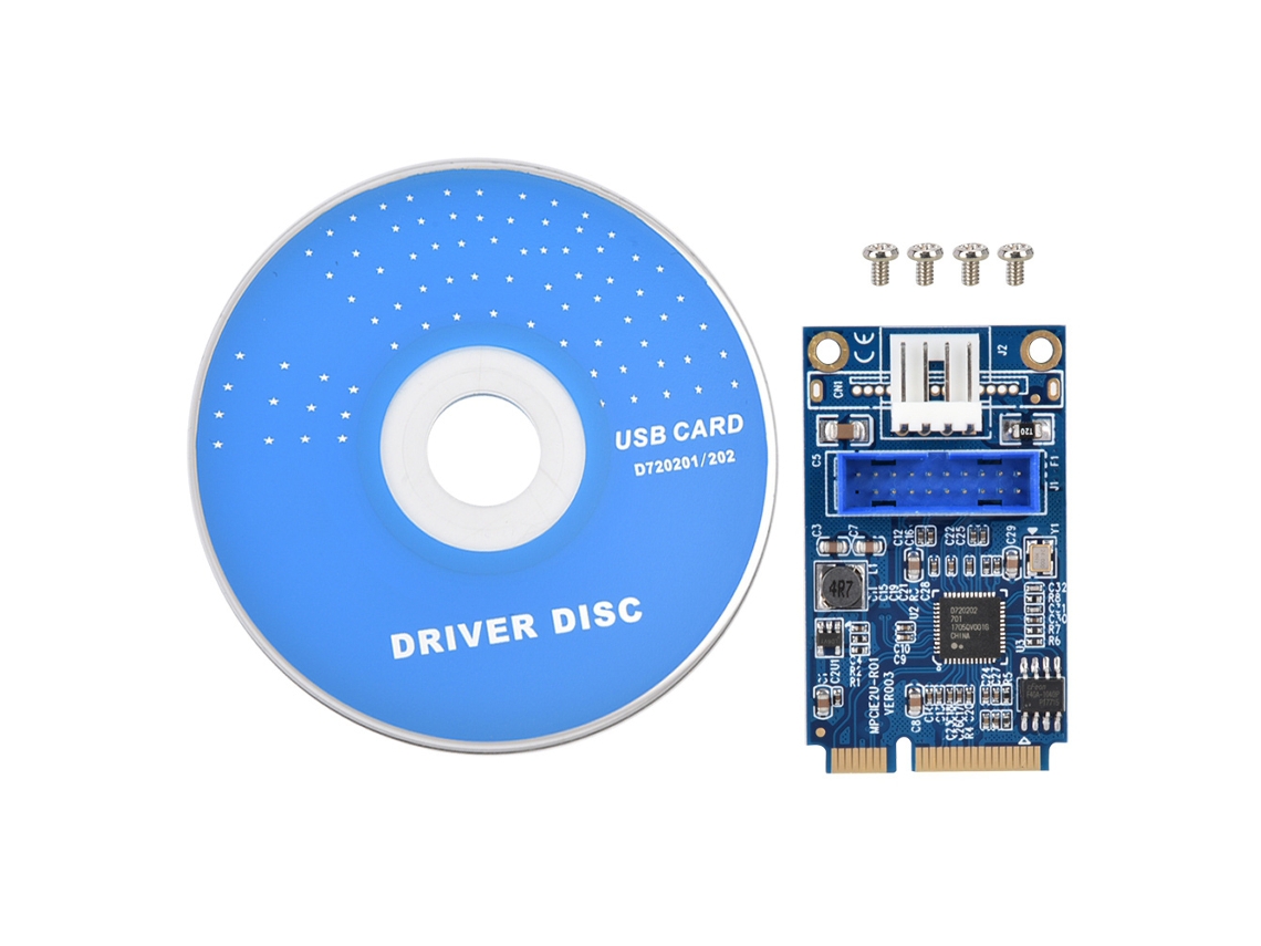 Tarjeta De Expansión Convertidora Mini Pcie A Usb3.0 19pin Pequeño 4pin Pcie A 19pin Usb