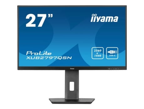 Monitor Gaming IIYAMA XUB2797QSN-B1 (Negro - Flicker free - 27" - Wide Quad HD - 1 ms)