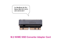 Tarjeta Adaptadora De Conversión M.2 Nvme Ssd Para Macbook Air Pro 2013-2017. Diseño De Golden Finger