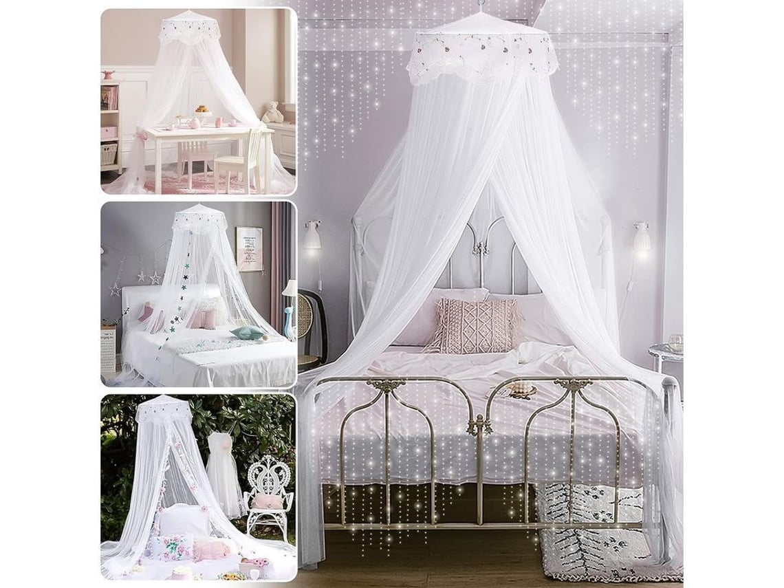 2026-manta Mosquitera Canopy Princesa, Red De Mosquitos Para Cama, Decoración (blanco)