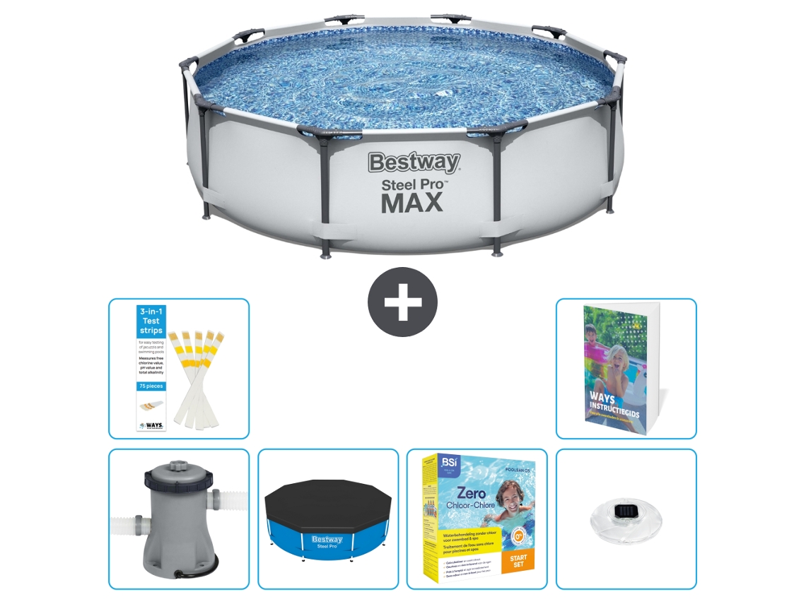 Bestway Piscina Bestway Steel Pro Max Redonda - 305x76 Cm - 7-peças S178