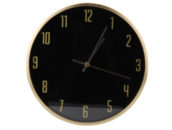 Reloj de pared de latón silencioso con diseño redondo para decoración del hogar