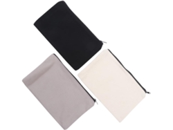 Estuche De Lona Para Lápices De 12 Piezas Con Cremallera, Neceser Portátil Para Cosméticos Y Maquillaje.
