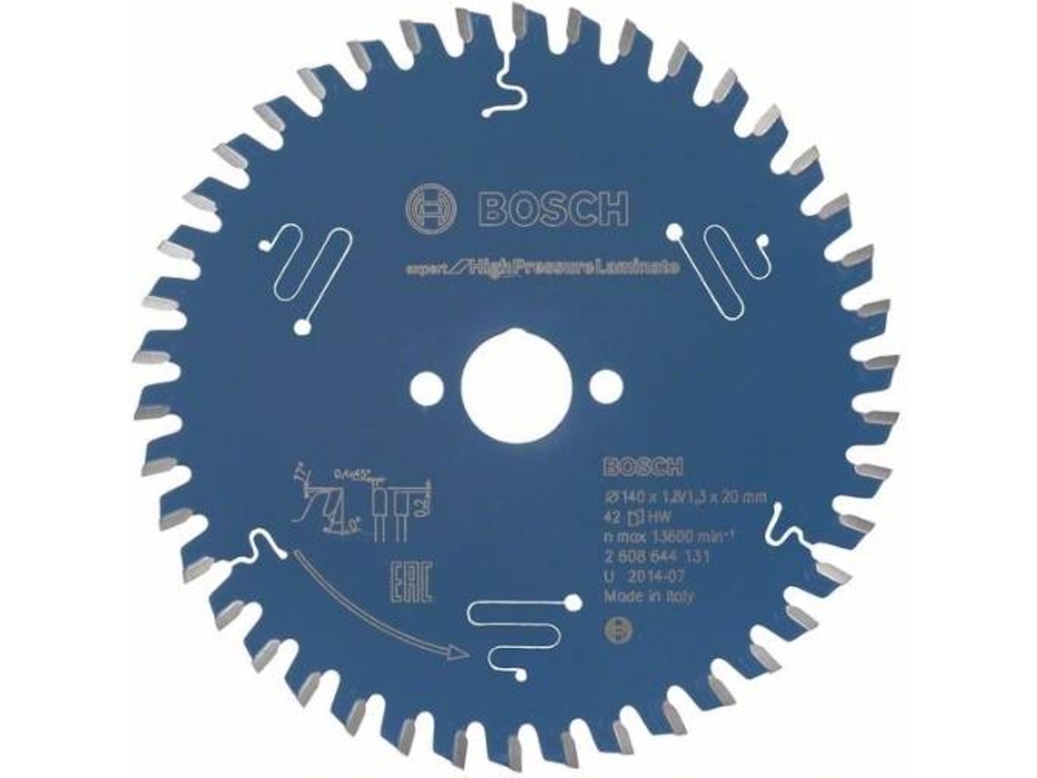 Disco de Sierra Circular BOSCH Expert para Laminado de Alta Presión 140x20x1.8 mm - 42