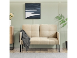 Sofá de 2 plazas Reichling con reposabrazos madera espuma poliéster 77 x 119 x 69 cm - Beige [EN.CASA]