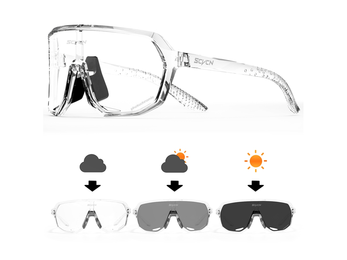 Gafas de ciclismo fotocromáticas unisex MDUG con protección UV400 (estilo 27)
