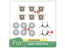 16 Pcs For P20 Pro Sweeper Accessories Main Side Brush Filter Rag Dust Bag