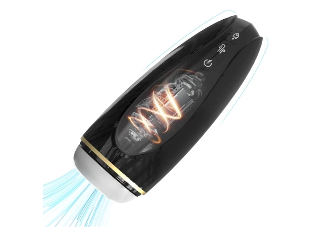Copa De Masturbación Masculina Automática Con 9 Potentes Modos De Vibración Y 5 Modos De Absorción, Color Negro Yemaesre