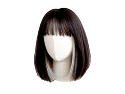 Peruca Realista Curta E Lisa Para Mulheres No Verão Com Cabelo Sintético De Alta Temperatura Ajustável