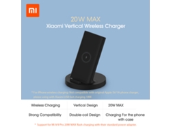 Cargador Inalámbrico Vertical Xiaomi De 20 W Máx. Con Carga Rápida Qi, Compatible Con Iphone, Samsung Mi 9, Mix 2s.