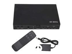 Switch Splitter Hdmi 2x2 4k 60hz Hdcp2.2 Hdr 10 3d 1080p Com Controle Remoto Plug Au 100-240v