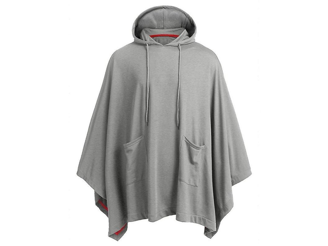 Poncho Unisex Informal Con Capucha Y Bolsillo, Chaqueta De Moda, Sudadera Extragrande Skp