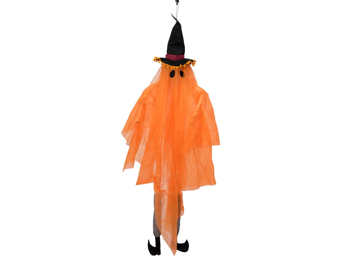 Decoración de Halloween EUROPALMS Figure Ghost with Witch Hat (150cm)
