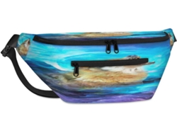 Bolso Hombro Unisex Tropicallife Galaxy Space Wolf Para Hombre Mujer Gran Capacidad Bolso Pecho Informal Vi