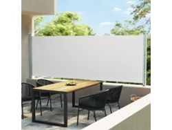 Toldo Lateral Retráctil De Jardín Crema 160x600 Cm
