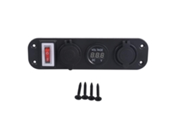 4 1 Cargador Qc3. 0 C- Voltímetro Digital Para Encendedor De Cigarrillos Con Interruptor Basculante Y