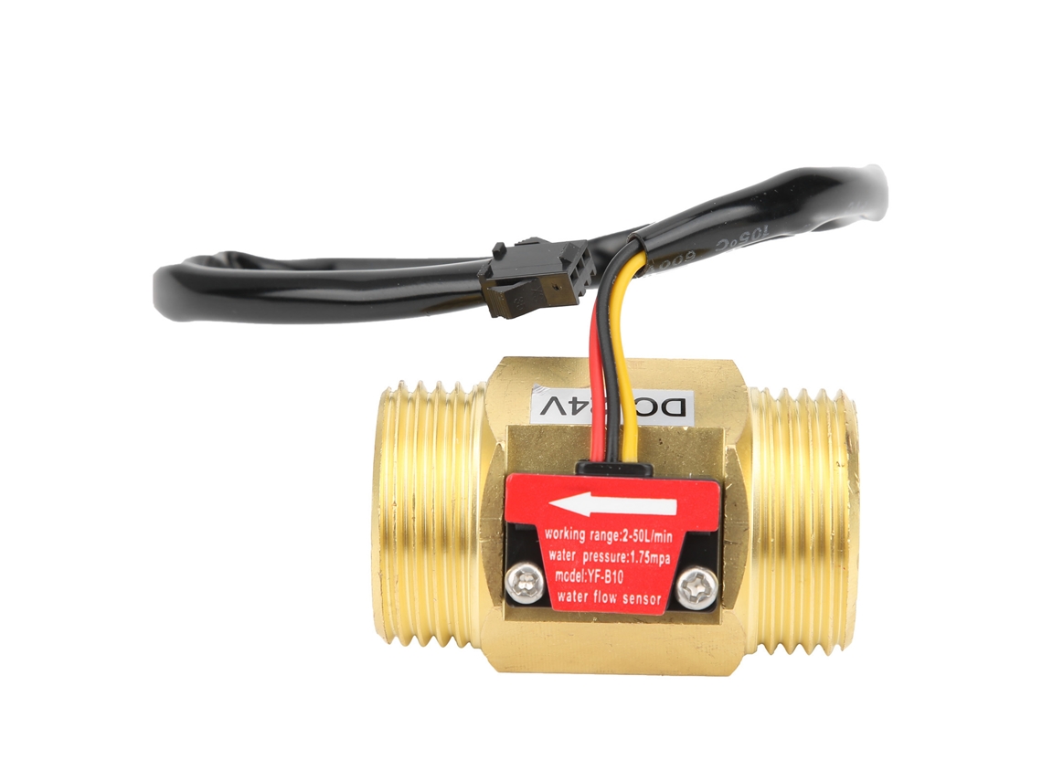 Medidor De Flujo Hall Yf-b10, Sensor De Flujo De Agua, Turbina G1, 2-50 L/min, Contador Dc24v