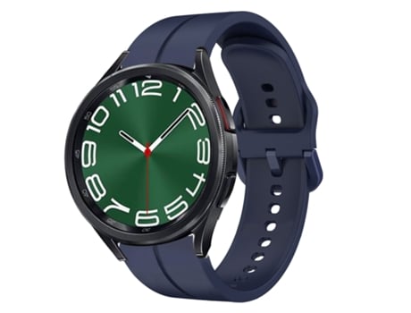 Correa de reloj inteligente para Samsung Galaxy Watch 6 Classic 43 mm 20 mm Loop de silicona (azul marino)
