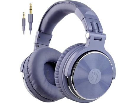 Auriculares de Oído, Cascos con Cable y Graves con Driver de 50 mm, Auriculares Plegables y Ligeros con Puerto de Compartición y Micrófono para BIS...