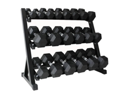 Set Mancuernas Hexagonales 2,5kg A 22,5kg - 8 Pares Fitness Tech