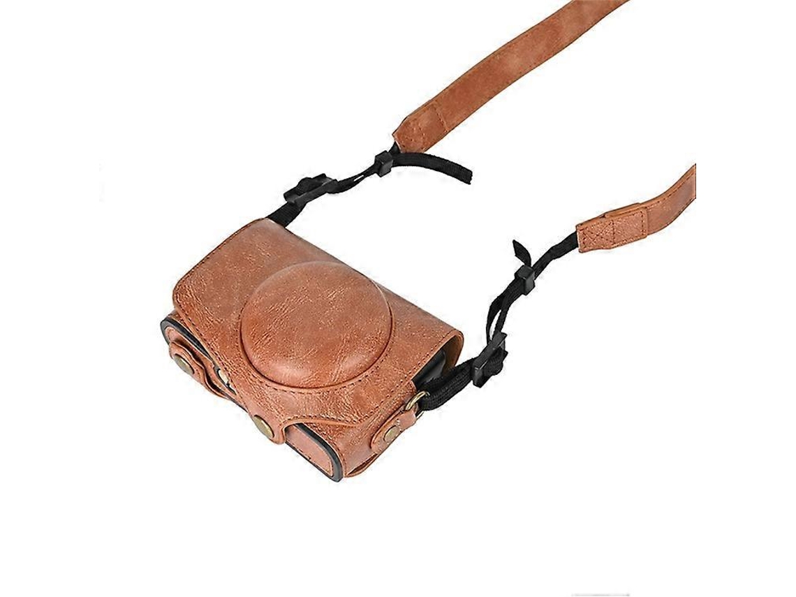 Bolsa para cámara compatible con Canon Sx740 HS/Sx730/Sx720, funda protectora de piel sintética, bolsa para cámara digital con correa para el hombro Facpoet