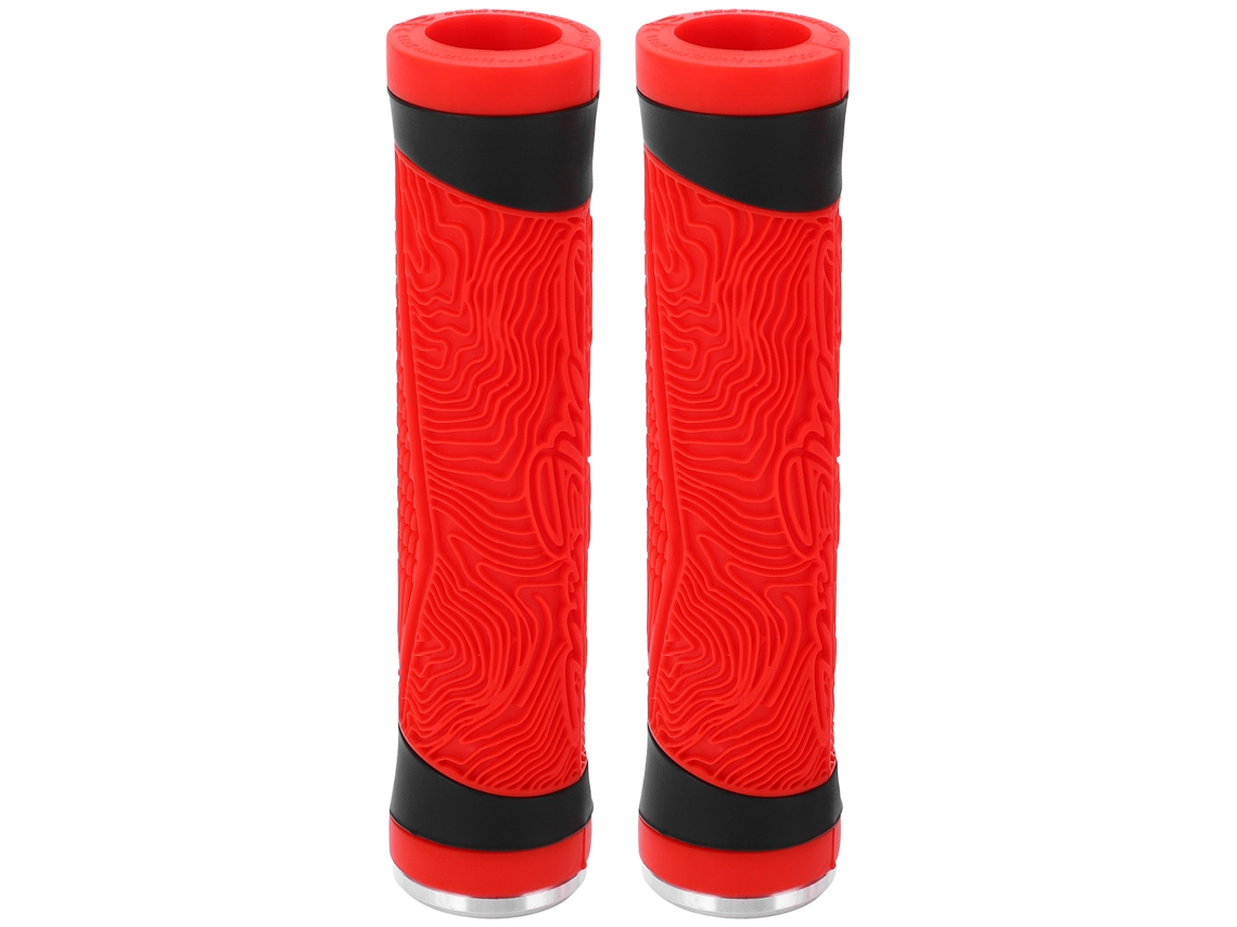 Asas Silicona Para Bicicleta Mtb Manillar Plano Tapa De Extremo Antideslizante Rojo