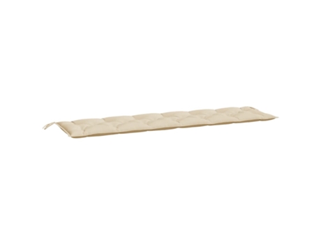 Cojín De Banco De Jardín VIDAXL Beige Tela (200x50x7 cm)